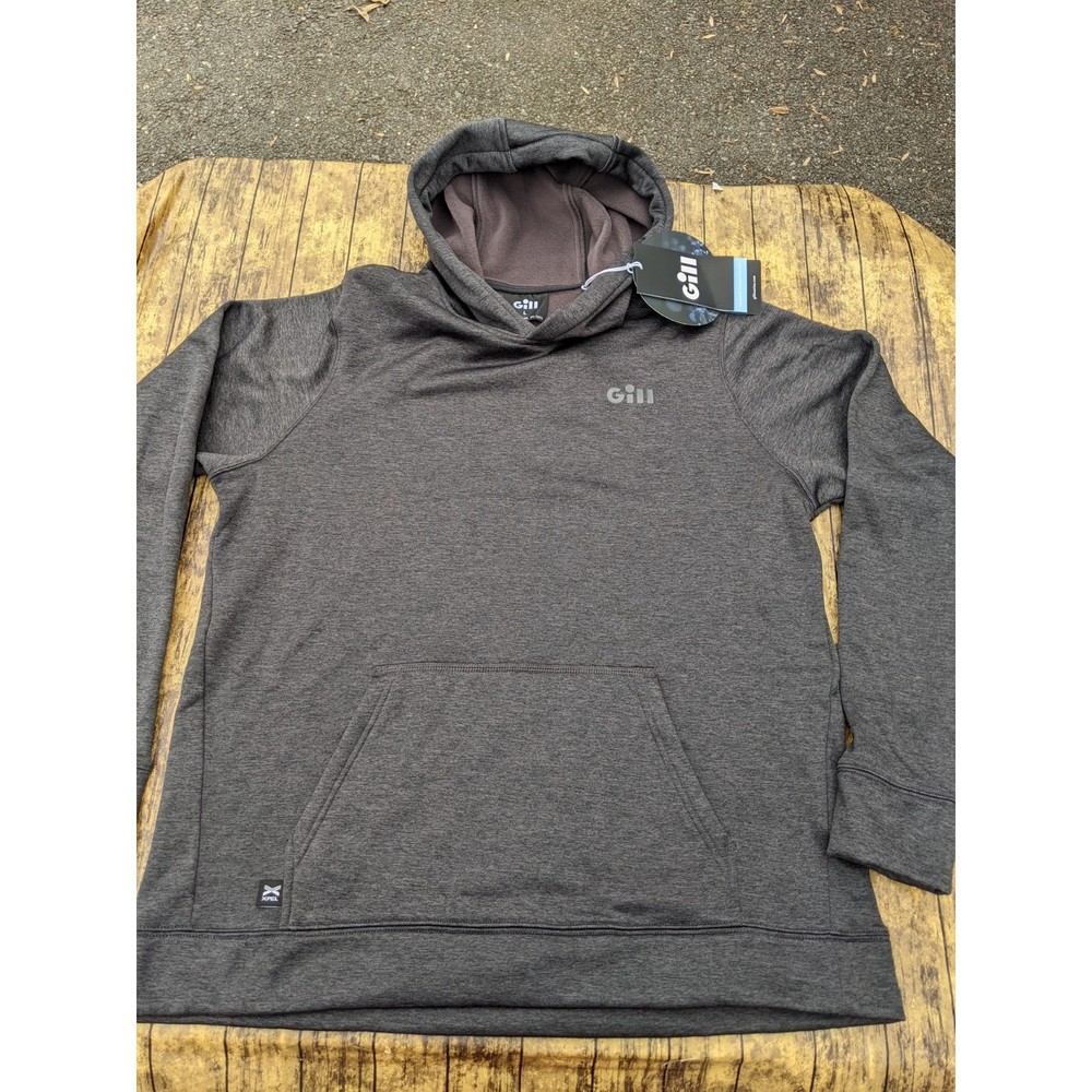 NWT NEW! Gill Marine Langland Technical Hoodie Sweatshirt Gray Large